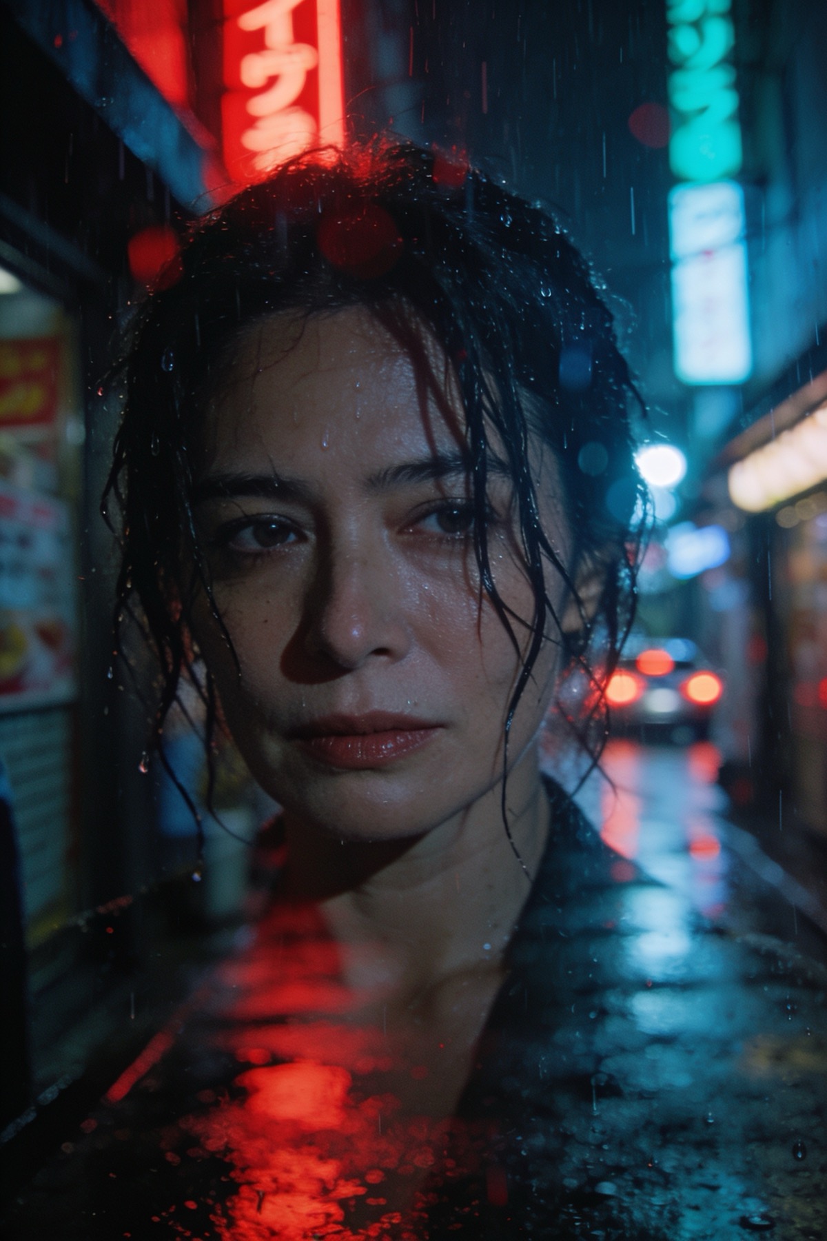 Example output for: Cinematic Portrait — Neon City Night